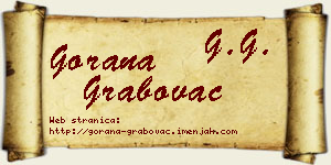 Gorana Grabovac vizit kartica